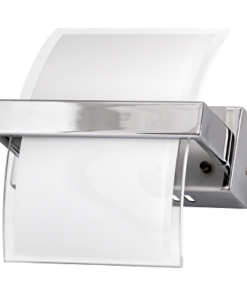 LED wall lighting fixture 5W, 2700K, chrome, IP20