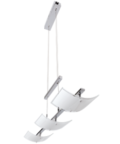 LED pendant lighting fixture 15W, 4200K, chrome, IP20