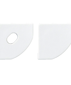 Set of end caps for aluminium profile APN205 - 2 pcs.