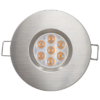 LED directional downlight for building-in 6.5W, 4200K, 220-240V AC 45° satin nickel, IP44