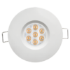 LED directional downlight for building-in 6.5W, 2700K, 220-240V AC, 45°, white, IP44