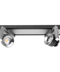 LED spot lighting fixture 2x5W, 2700K, graphite