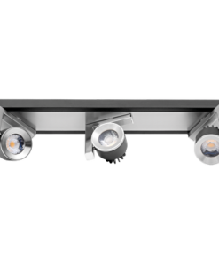 LED spot lighting fixture 3x5W, 2700K, graphite
