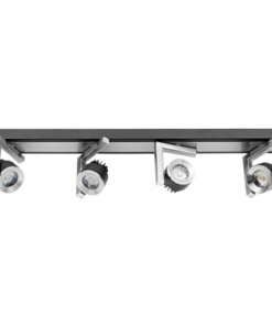 LED spot lighting fixture 4x5W, 2700K, graphite