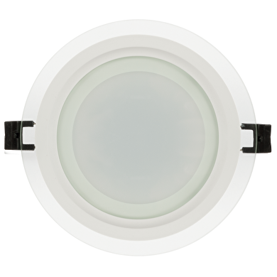 LED glass panel for building-in round, 18W, 4200K, 220V-240V AC, IP44
