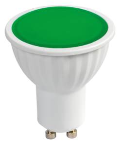 LED spotlight 5W, GU10, 220V-240V AC, green light