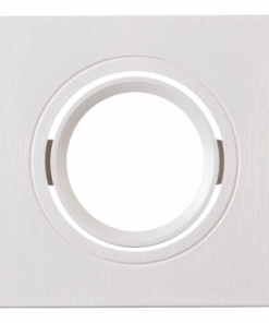 Ceiling downlight frame for building-in 2xGU10, moveable, white, IP20