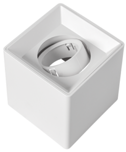 Ceiling downlight frame for surface mounting GU10, moveable, IP20