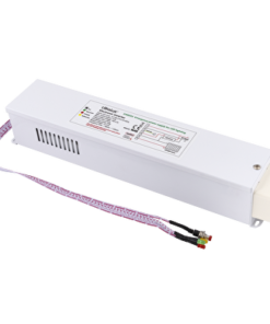 Emergency power inverter with built-in Ni-Cd 12V, 2500 mAh battery for LED lighting