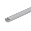 Aluminium profile for LED flexible strip for building- in, shallow, 2m