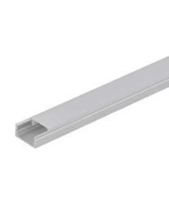 Aluminium profile for LED flexible strip, shallow, 2m