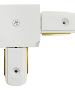 L-connector, 2 pins, white