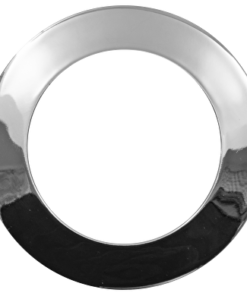 Ceiling downlight frame, round, GU10, fixed, chrome, aluminium, IP20