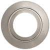 Ceiling downlight frame, round, GU10, fixed, satin nickel, aluminium, IP44