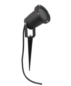 Garden lighting fixture, GU10, IP65, black