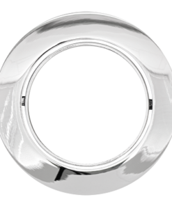 Ceiling downlight frame, round, GU10, movable, chrome, aluminium, IP20