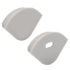 Set of end caps for aluminium profile APK208, 2pcs.