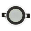 LED black glass panel for building-in round, 6W, 4200K, 220V-240V AC, IP44