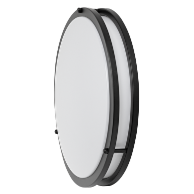 Decorative LED ceiling lamp 36W, 4200K, 220-240V AC, black, round, IP20