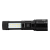 Multifunctional LED flashlight with zoom and sidelight 8W/8W, 6500K/5500K, 5V DC, IP44