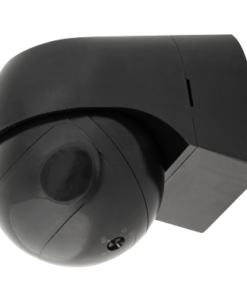 PIR motion sensor for surface mounting, with black lens 180°, 12m, IP44, black