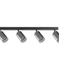 Fixture for ceiling mounting, glass, 4XGU10, 220-240V AC, IP20, gold