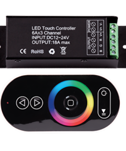 RF TOUCH Controller for RGB LED lighting 12-24 V DC, 3x6A