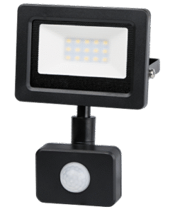 LED SLIM floodlight with PIR sensor 10W, 4200K, 220-240V AC, IP44