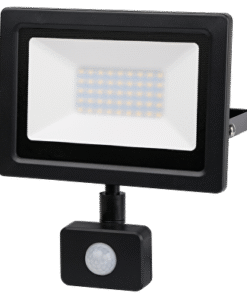 LED SLIM floodlight with PIR sensor 30W, 4200K, 220-240V AC, IP44