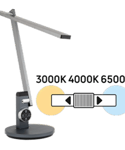 LED dimmable desk lamp 12W, 3000K/4000K/6500K, 220-240V AC