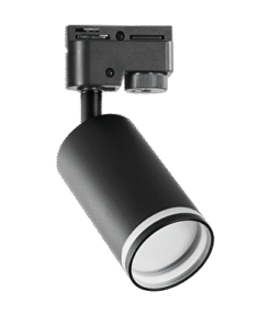Track lighting fixture, 2 wires, GU10, 220-240V AC, IP20, black