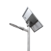 LED street lamp with solar panel ∅60, 12W, 4000K, 140°х90°, SMD2835, IP65