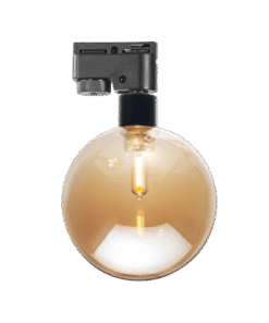 TRACK LIGHTING FIXTURE, GLASS, 2 WIRES, G9, 220-240V AC, IP20, GOLD