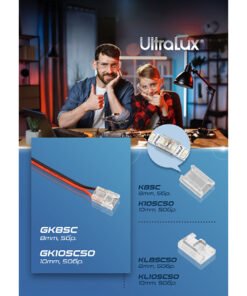 Alternative view of Connector for single colour LED strip 10mm, 50pcs./pack