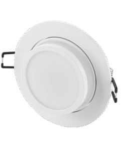 Decorative low-glare ceiling downlight frame, round, GU10, moveable, white, IP20