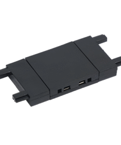 Straight connector for slim rail for surface mounting