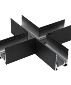 Cross connector for deep rail for surface mounting