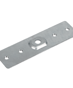Connecting plate for deep rail for surface mounting