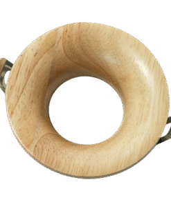 Ceiling downlight frame, round, GU10, fixed, wood, IP20