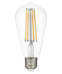 LED filament bulb, ST64, 12W, E27, 4000K, 230V AC
