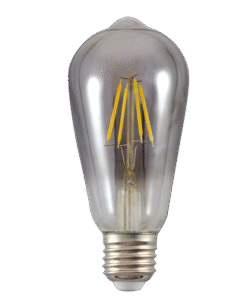 LED filament bulb smokey, ST64, 5W, E27, 1800K, 230V AC