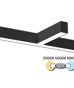 LED T-LIGHTING FIXTURE CCT, BLACK, 30W