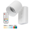 LED dimmable rechargeable lamp with remote control 2W, 3000K/4000K/5000K/6000K+RGB, 5VDC, IP20