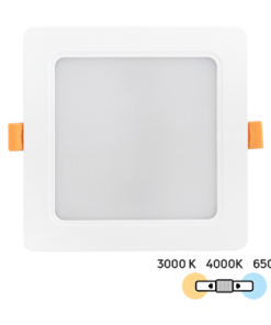 LED panel for building-in, square 12W, 3000K/4000K/6500K, 220-240V AC, IP54