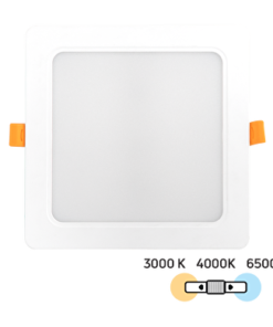 LED panel for building-in, square 18W, 3000K/4000K/6500K, 220-240V AC, IP54